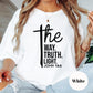 John 14:6 Comfort Colors® Shirt, The Way The Truth The Light Christian Tee, Bible Verse Faith Shirt, Scripture Shirt, Religious Gift Tee