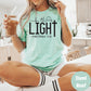 Be the Light Comfort Colors® Shirt, Matthew 5:14 Bible Verse Shirt, Christian Encouragement Tee, Inspirational Scripture Shirt for Women
