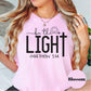 Be the Light Comfort Colors® Shirt, Matthew 5:14 Bible Verse Shirt, Christian Encouragement Tee, Inspirational Scripture Shirt for Women