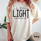 Be the Light Comfort Colors® Shirt, Matthew 5:14 Bible Verse Shirt, Christian Encouragement Tee, Inspirational Scripture Shirt for Women