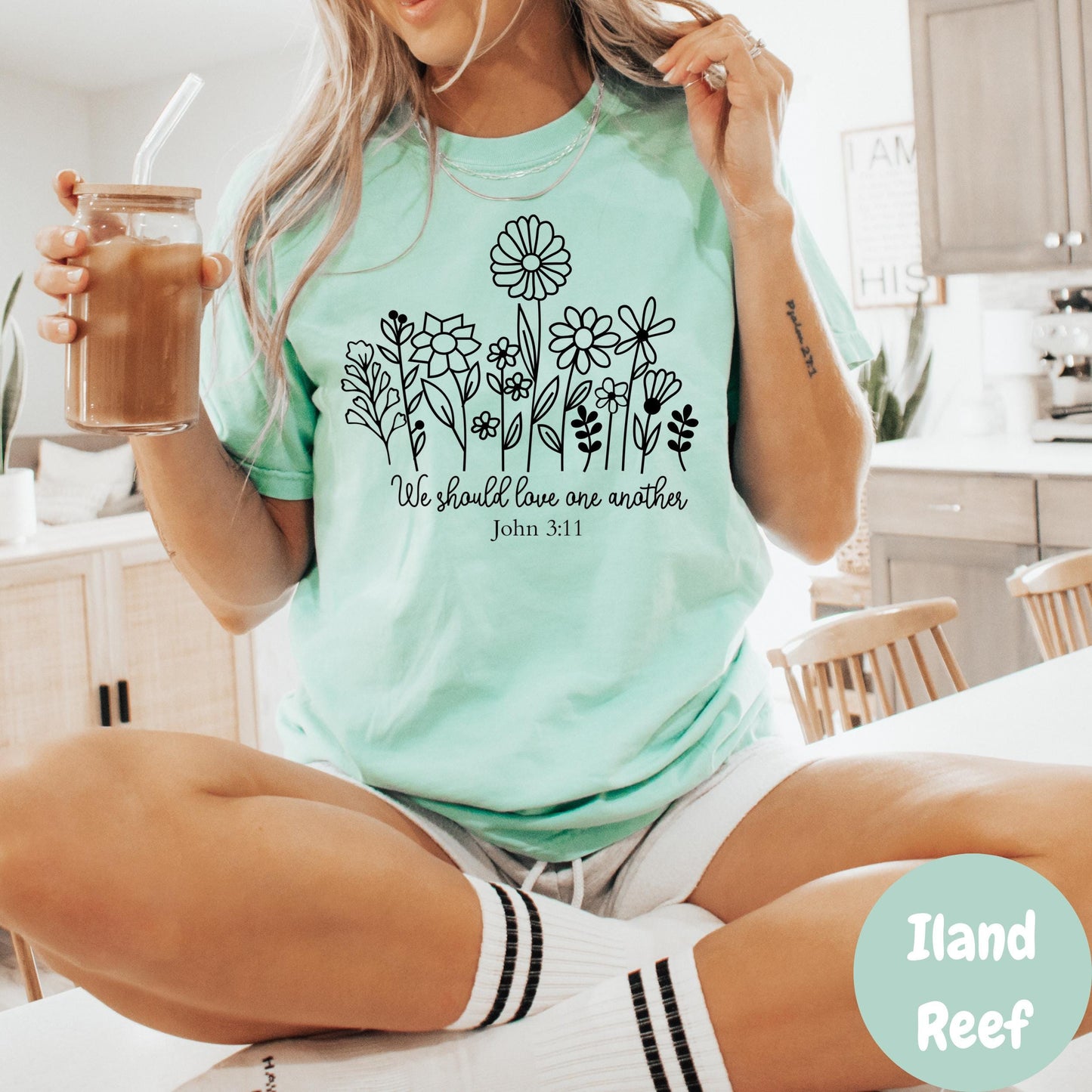 We Should Love One Another Shirt, John 3:11 Comfort Colors® Shirt, Christian Shirt, Bible Verse Tee, Faith Shirt for Women, Love Like Jesus