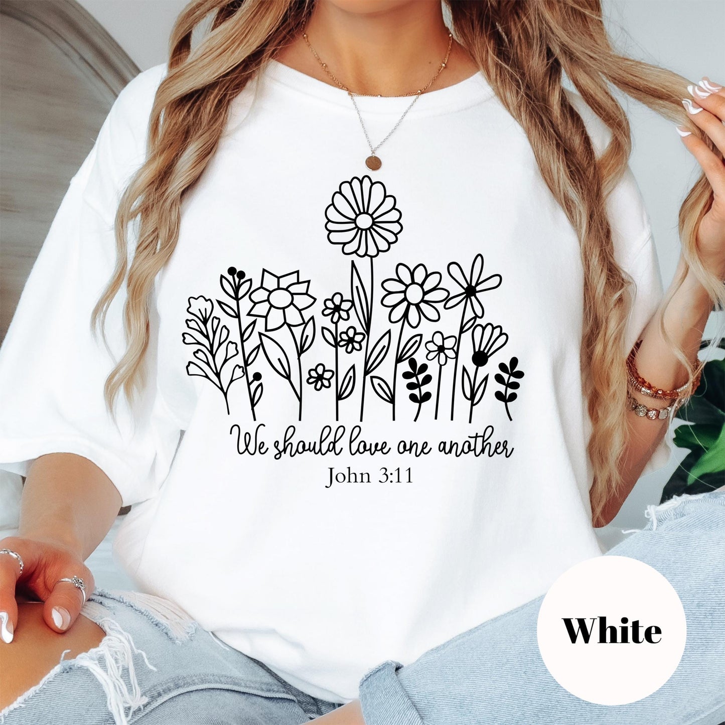 We Should Love One Another Shirt, John 3:11 Comfort Colors® Shirt, Christian Shirt, Bible Verse Tee, Faith Shirt for Women, Love Like Jesus