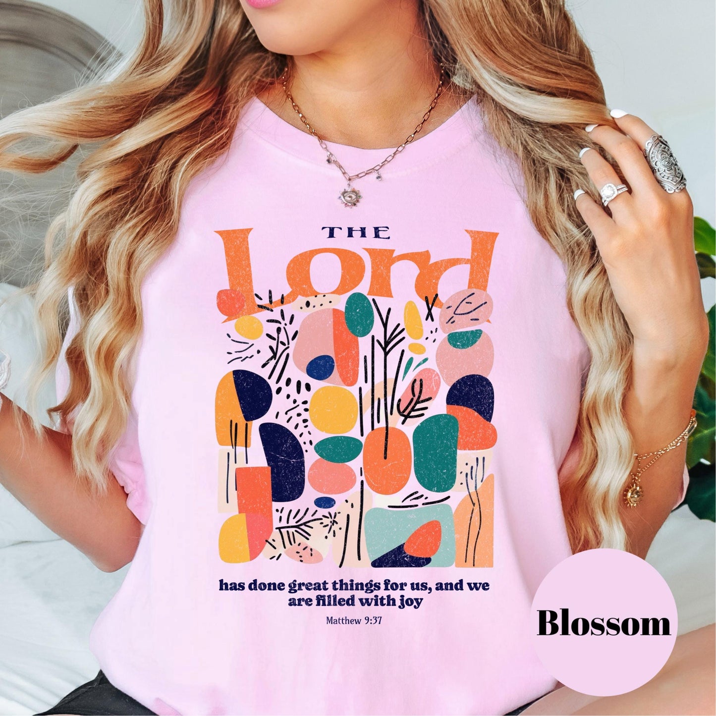 The Lord Has Done Great Things Shirt, Comfort Colors® Christian Shirt, Matthew 9:7 Bible Verse Tee, Colorful Faith-Based Shirt, Joy in Jesus
