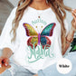 Autism Mama Shirt, Comfort Colors® Autism Awareness Shirt, Glitter Butterfly Mom Tee, Support Autism Mom Shirt, Colorful Proud Mama Tee