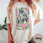 He Is Risen Shirt, Luke 24:6 Comfort Colors® Shirt, Easter Christian Tee, Floral Bible Verse Shirt for Women, Faith-Based Resurrection Tee