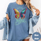Autism Mama Shirt, Comfort Colors® Autism Awareness Shirt, Glitter Butterfly Mom Tee, Support Autism Mom Shirt, Colorful Proud Mama Tee