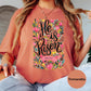 He Is Risen Shirt, Luke 24:6 Comfort Colors® Shirt, Easter Christian Tee, Floral Bible Verse Shirt for Women, Faith-Based Resurrection Tee