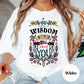 Wisdom Will Save You Shirt, Comfort Colors® Proverbs 2:12 Tee, Colorful Christian Shirt, Faith and Wisdom Floral Shirt, Scripture Tee