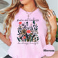 Peace and Kindness Shirt, Comfort Colors® Floral Tee, Positive Message Shirt, Inspirational Kindness Shirt, Mental Health Gift