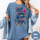 Pray On It Pray Over It Pray Through It Shirt, Comfort Colors® Christian Tee, Bold Faith Shirt, Colorful Prayer Shirt, Inspirational Gift