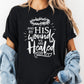 By His Wounds We Are Healed Shirt, Comfort Colors® Christian Cross Tee, Isaiah 53:5 Shirt, Faith-Based Tee, Easter Religious Gift Shirt