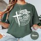 Be Still and Know Shirt, Comfort Colors® Psalm 46:10 Tee, Christian Faith Shirt, Bible Verse Shirt, Religious Graphic Tee Floral Cross Shirt