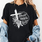 Blessed Trusts in the Lord Shirt, Comfort Colors® Christian Floral Cross Tee, Religious Shirt, Jeremiah 17:7 Shirt, Faith-Based Gift Tee