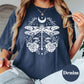 Mystical Dragonfly Moon Shirt, Comfort Colors® Boho Graphic Tee, Spiritual Nature Shirt, Witchy Aesthetic Tee, Lunar Moth Shirt
