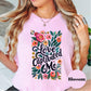 Love Captivated Me Shirt, Comfort Colors® Bible Verse Tee, Song of Songs 4:9 Shirt, Floral Christian Shirt, Faith-Based Shirt for Women