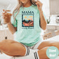 Mama Simply Blessed Shirt, Comfort Colors® Mom Tee, Boho Retro Mountain Shirt, Christian Mom Gift, Motherhood Shirt for Her