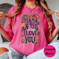 Mama Jesus and I Love You Shirt, Comfort Colors® Christian Mom Tee, Cute Faith Shirt for Her, Bible Verse Gift, Mama Life Tee