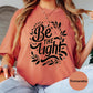 Be the Light Comfort Colors® Shirt, Christian Floral Tee, Faith Graphic Shirt for Women, Inspirational Bible Verse Shirt, Positive Gift Tee