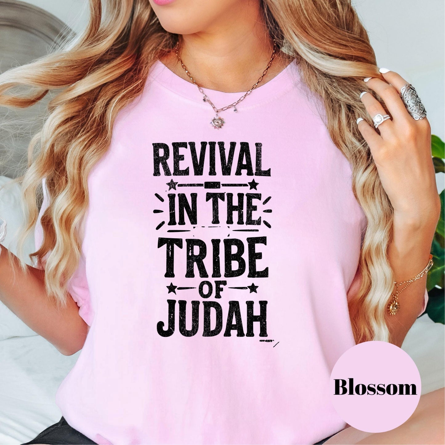 Tribe of Judah Revival Shirt, Christian Comfort Colors® Tee, Bold Faith Statement Shirt, Worship Team Shirt, Revival Shirt for Believers