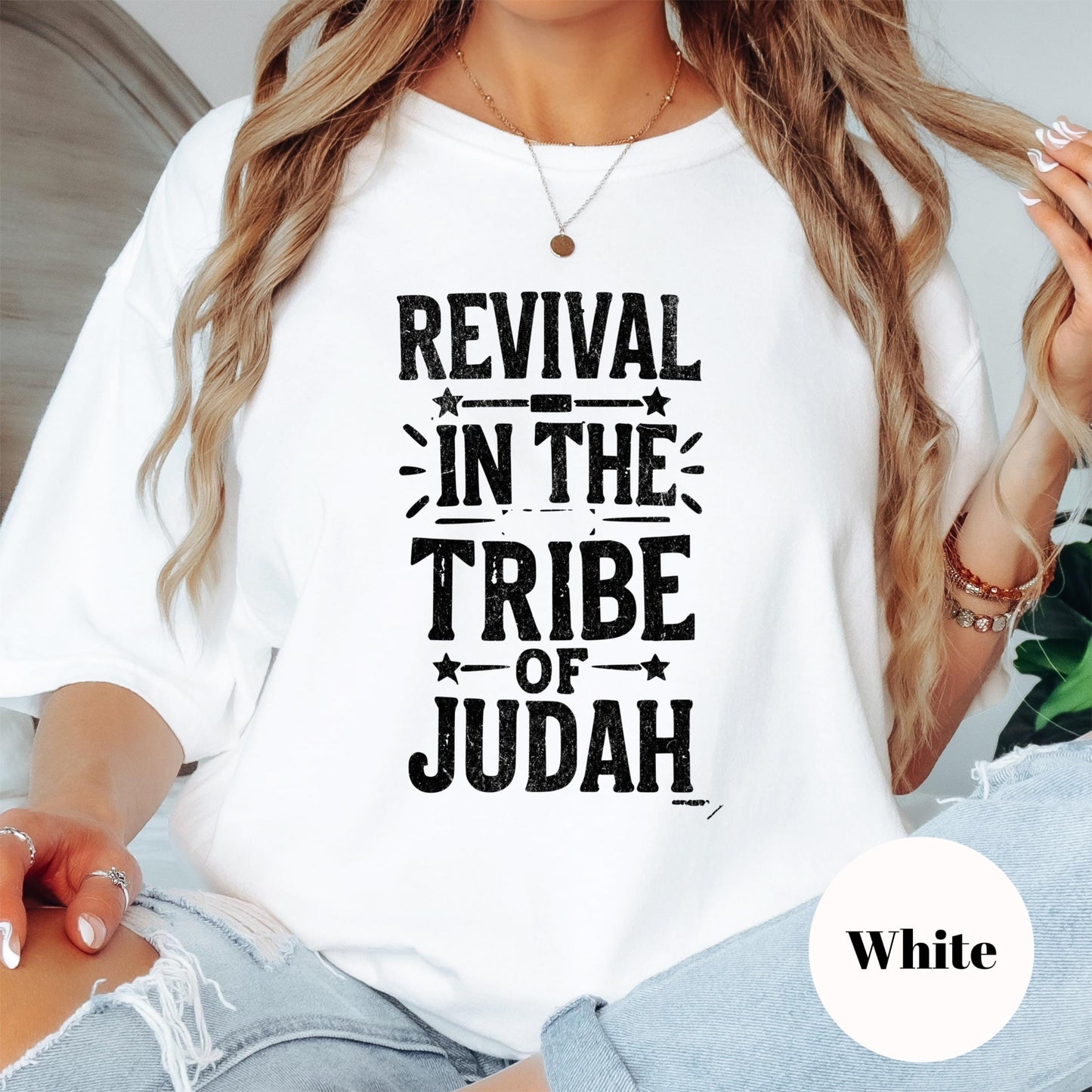 Tribe of Judah Revival Shirt, Christian Comfort Colors® Tee, Bold Faith Statement Shirt, Worship Team Shirt, Revival Shirt for Believers