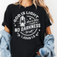 God Is Light Bible Verse Shirt, 1 John 1:5 Comfort Colors® Tee, Christian Shirt for Women, Faith Graphic Tee, No Darkness Shirt, Jesus Shirt