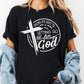 Let Go and Let God Shirt, Comfort Colors® Christian Tee, Inspirational Faith Shirt for Women, Bible Verse Tee, Spiritual  Tee, Cross Shirt