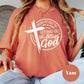 Let Go and Let God Shirt, Comfort Colors® Christian Tee, Inspirational Faith Shirt for Women, Bible Verse Tee, Spiritual  Tee, Cross Shirt
