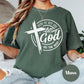 Letting God Do the Rest Shirt, Christian Comfort Colors® Tee, Faith-Based Shirt, Inspirational Bible Verse Shirt, Jesus Shirt, Gift for Her
