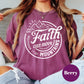 Faith Can Move Mountains Shirt, Comfort Colors® Christian Tee, Matthew 17:20 Bible Verse Shirt, Inspirational Faith Shirt, Religious Tee