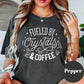 Fueled by Crystals and Coffee Shirt, Comfort Colors® Witchy Tee, Spiritual Morning Ritual Shirt, Funny Woo Woo Tee, Empath Gift for Her