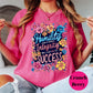 Humility Integrity Success Shirt, Comfort Colors® Motivational Tee, Floral Positive Quote Shirt, Teacher Inspiration Gift, Growth Mindset