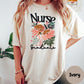 Nurse Graduate Shirt, Comfort Colors® Floral Nursing Graduation Tee, RN Graduate Gift for Her, Cute Medical School Tee, New Nurse Shirt