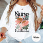 Nurse Graduate Shirt, Comfort Colors® Floral Nursing Graduation Tee, RN Graduate Gift for Her, Cute Medical School Tee, New Nurse Shirt