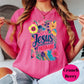 Jesus Handpicked My Husband Shirt, Comfort Colors® Christian Wife Tee, Floral Faith-Based Graphic Tee, Godly Marriage Gift for Her