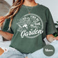 Find Me in the Garden Shirt, Comfort Colors® Gardening Tee, Floral Wheelbarrow Graphic Tee for Women, Plant Lover Gift, Garden Life Shirt
