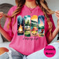 Camping Life Shirt, Comfort Colors® Outdoors Tee, Campfire and Tent Graphic Tee, Summer Nature Adventure Shirt