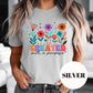 Created with a Purpose Shirt, Colorful Christian Sublimation Tee, Floral Faith Graphic Tee, Inspirational Bible Verse Shirt, Gift for Women