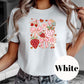Strawberries and Bows Shirt, Cute Pink Sublimation Tee, Coquette Aesthetic T-Shirt, Vintage Faded Print Shirt, Girly Graphic Tee