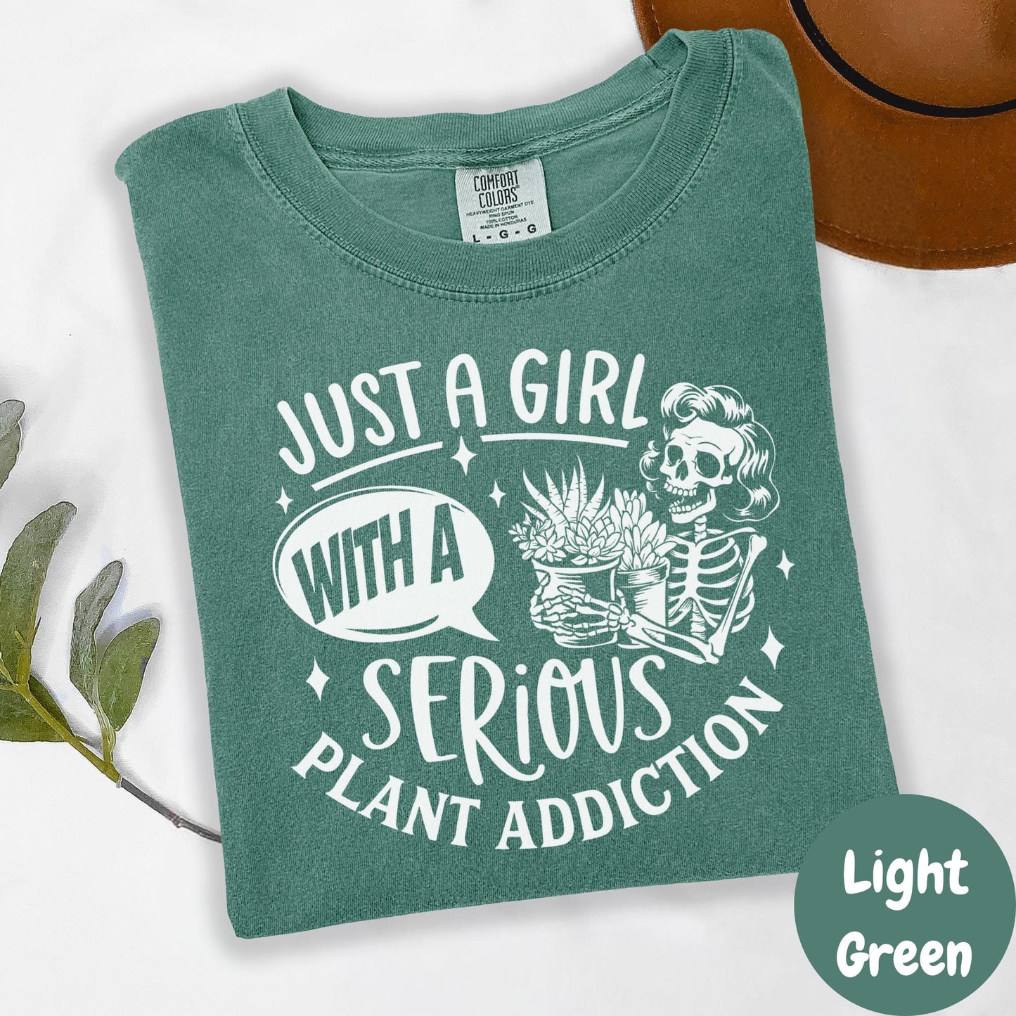 Serious Plant Addiction Shirt, Comfort Colors® Plant Lover Tee, Just A Girl With A Plant Addiction Shirt, Gardening Gift, Plant Mom Gift