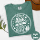 Say Aloe To My Little Friend Shirt, Comfort Colors® Plant Pun Shirt, Funny Plant Lover Gift, Succulent Shirt, Gardening Shirt, Plant Mom Tee