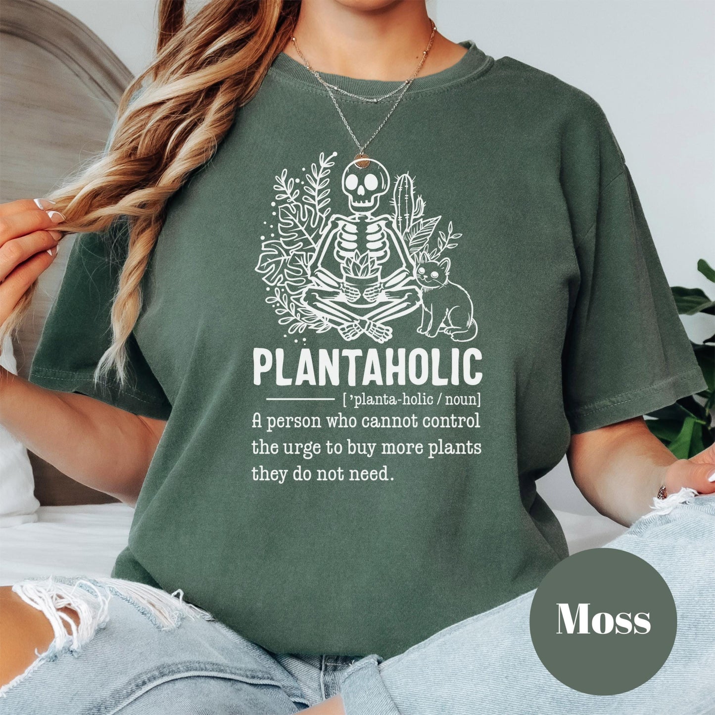 Plantaholic Definition Shirt, Comfort Colors® Plant Lover Tee, Funny Plant Mom Gift, Gardening Shirt, Houseplant Addict Tee, Plant Humor