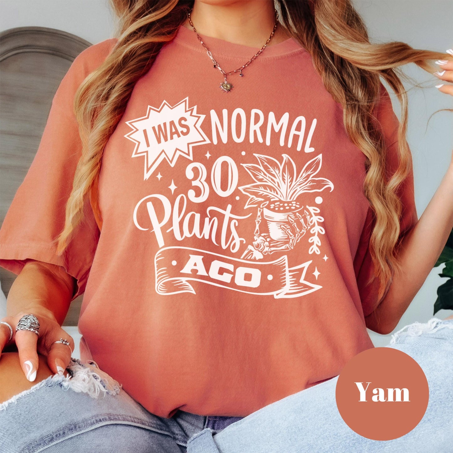 I Was Normal 30 Plants Ago Shirt, Comfort Colors® Funny Plant Lover Tee, Plant Mom Gift, Gardening Shirt, Houseplant Addict Tee, Plant Humor