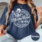 Surviving Motherhood One Beer At A Time Shirt, Comfort Colors® Funny Mom Life Tee, Skeleton Mom Shirt, Beer Lover Mama Gift