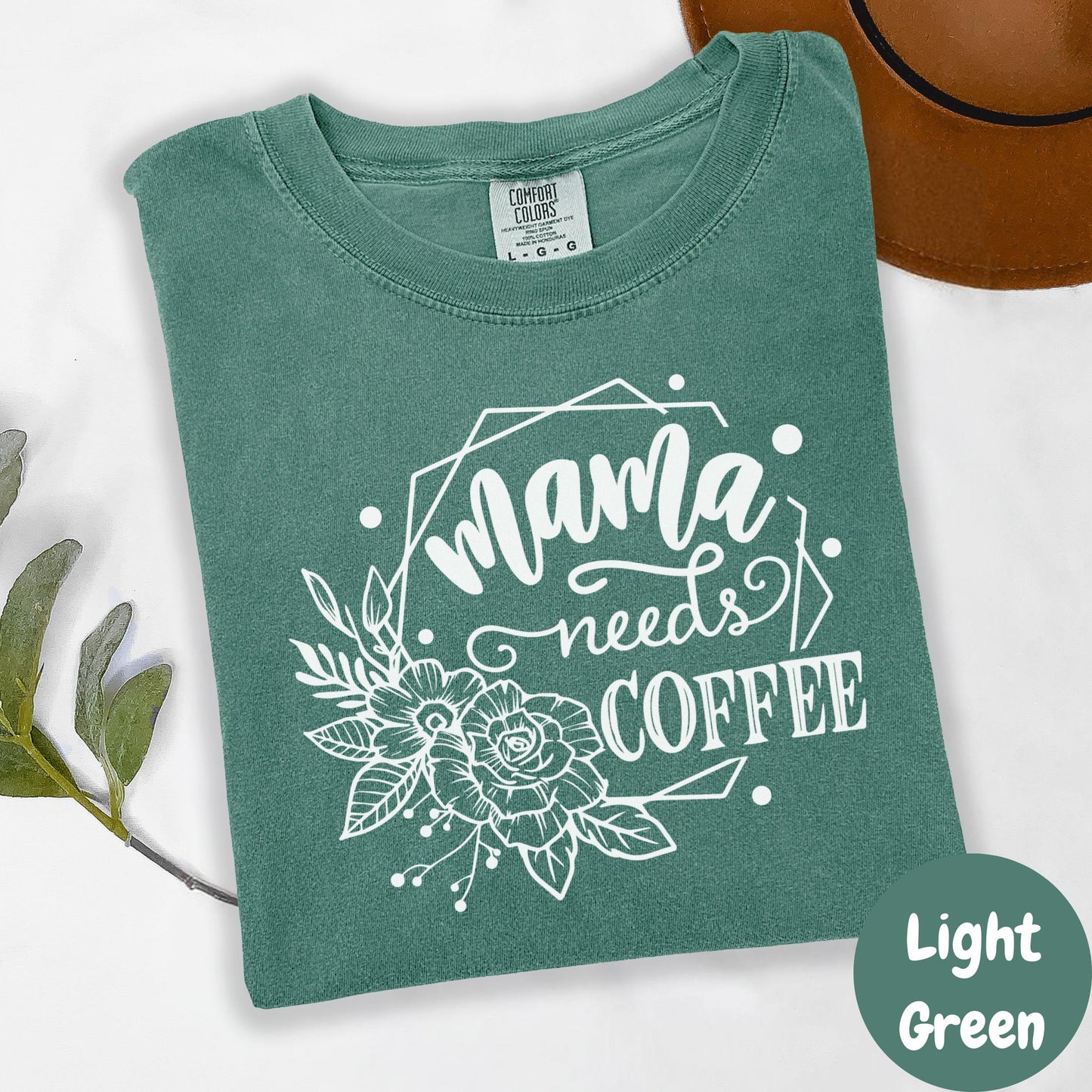 Mama Needs Coffee Shirt, Comfort Colors® Funny Mom Life Tee, Tired Mama Gift, Coffee Addict Mom Shirt, Motherhood Humor Tee