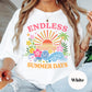 Endless Summer Days Shirt, Comfort Colors® Retro Beach Tee, Colorful Tropical Shirt, Vacation Vibes Shirt, Summer Lover Gift