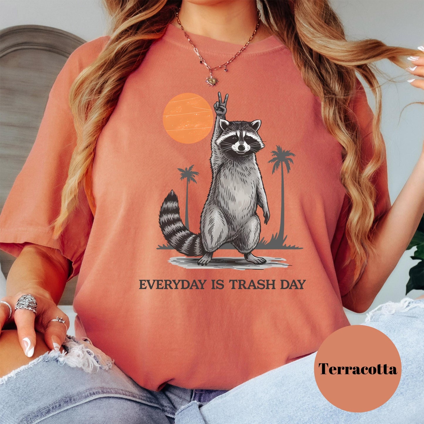 Every Day Is Trash Day Shirt, Comfort Colors® Funny Raccoon Tee, Dumpster Life Shirt, Sarcastic Animal Lover Gift, Trash Panda Aesthetic