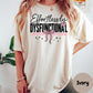 Effortlessly Dysfunctional Shirt, Comfort Colors® Pink Tee with Bow and Heart, Funny Mental Health Shirt, Sassy Self-Aware Graphic Tee