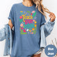 Teach Love Inspire Shirt, Colorful Teacher Comfort Colors® Tee, Floral Teacher Shirt, Back to School Gift, Elementary Teacher Shirt