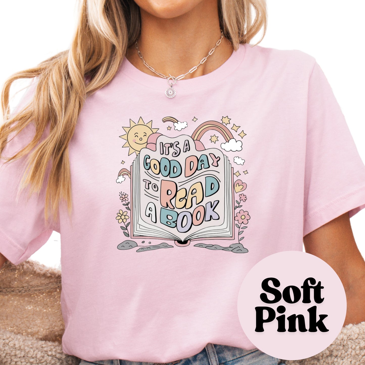 It’s a Good Day to Read a Book Shirt – Retro Bookish Tee – Cute Reader Shirt – Book Club Graphic Tee – Teacher Gift – Book Lover Shirt