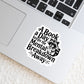 A Book a Day Keeps the Mental Breakdown Away – 3" Waterproof Bookish Sticker with Holo Overlay – Reading, Books, Reader Gift, Book Lover